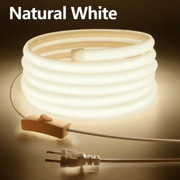 Fita LED para Iluminação Exterior, Fita FOB, US Plug, Iluminação de Quarto e Cozinha, 288LEDs, M, EU Plug, 220V, 110V,